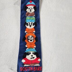 Big Dogs South‎ Park Parody Humor Funny Cartoon Novelty Silk Necktie 58" NWOT